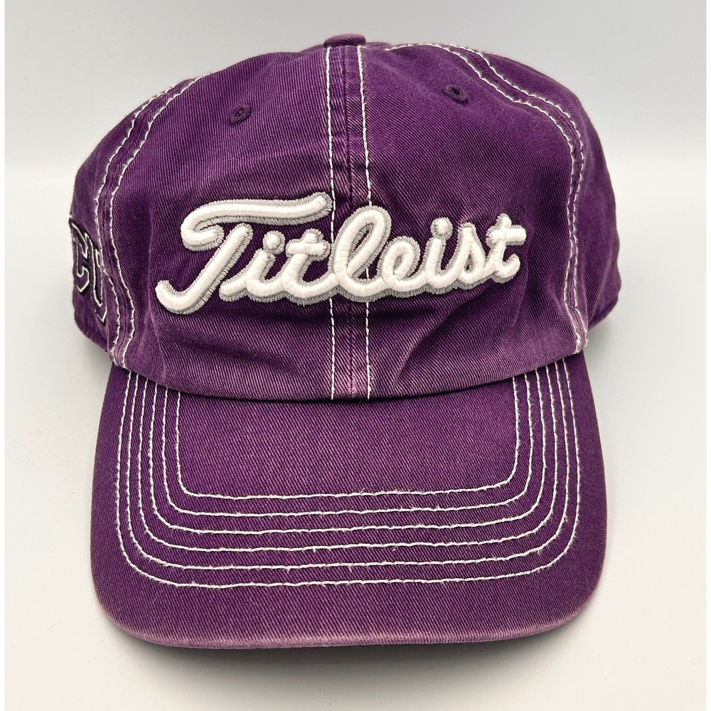 Titleist TCU Horned Frogs Golf Hat Purple Contrast Stitch Adjustable Cap OSFA